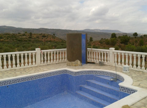 Swimming pool with mountain view
