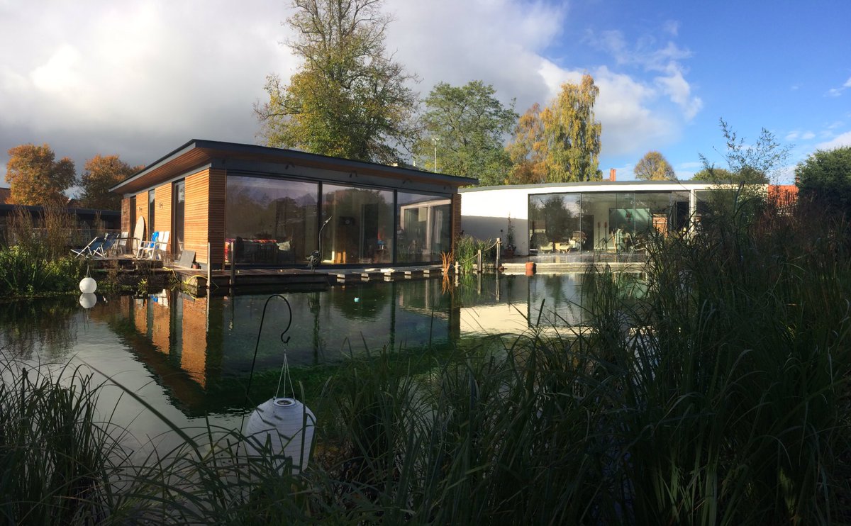 Natural swimming pond constructed by Construction Made Clear
